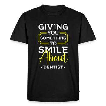 Dentist Toothbrush Orthopedist - Men's Premium Organic T-Shirt - black - Front - Nico (187cm)