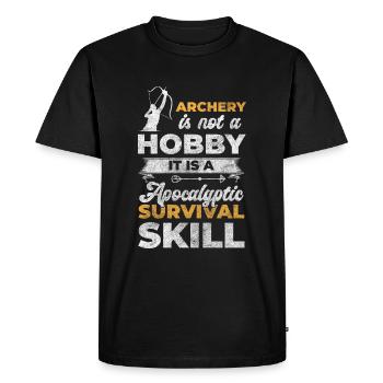 Archer Chasse de loisir - T-shirt Premium bio Homme - noir - Devant - Nico (187cm)