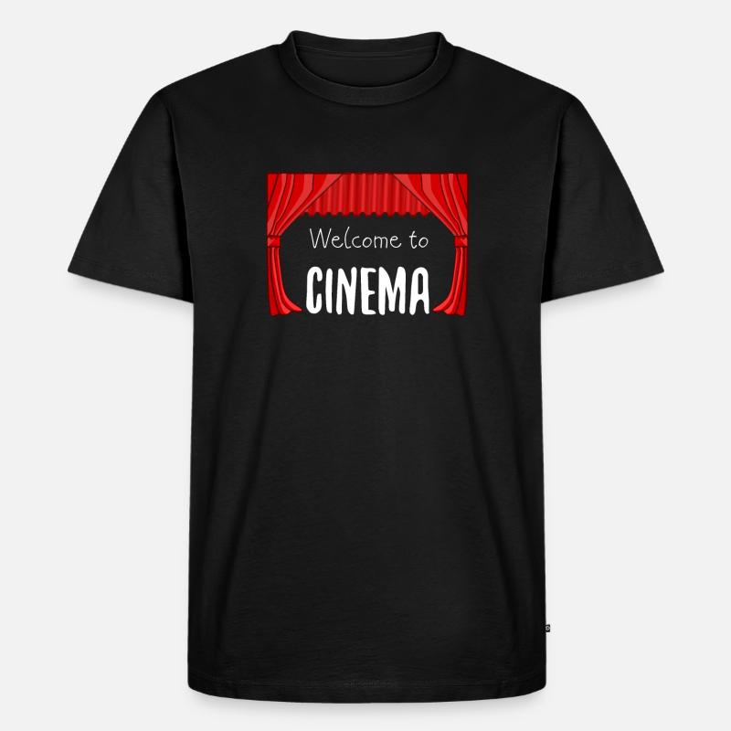 Kino - Männer Premium Bio T-Shirt - Schwarz