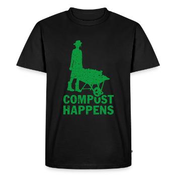 Fermier Cadeau Dire Farmer Vie Rurale - T-shirt Premium bio Homme - noir - Devant - Nico (187cm)