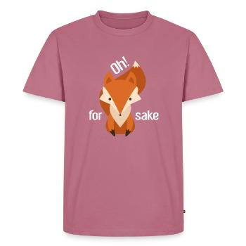 Oh pour l’amour du renard - T-shirt Premium bio Homme - mauve - Devant - Nico (187cm)