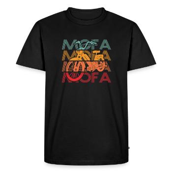 Moped Moped Moped Driver Moped Rider - Men's Premium Organic T-Shirt - black - Front - Nico (187cm)