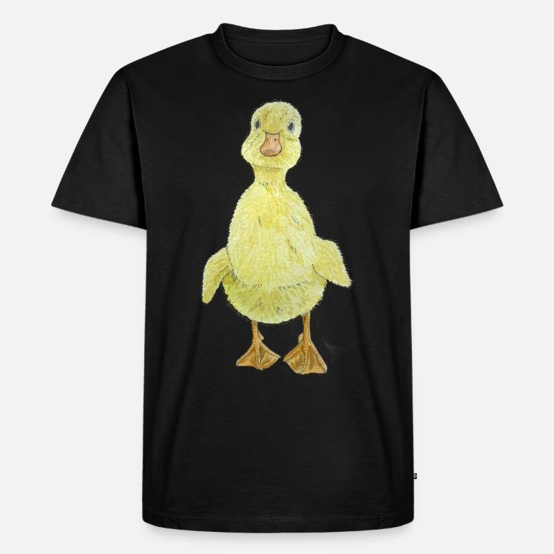Entchen Küken - Männer Premium Bio T-Shirt - Schwarz