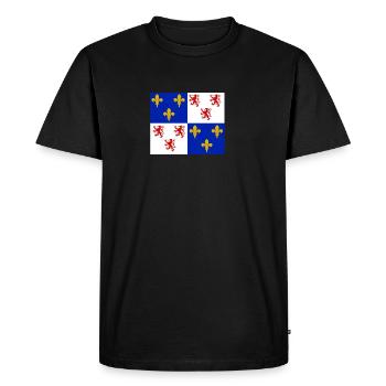 Picardie - T-shirt Premium bio Homme - noir - Devant - Nico (187cm)