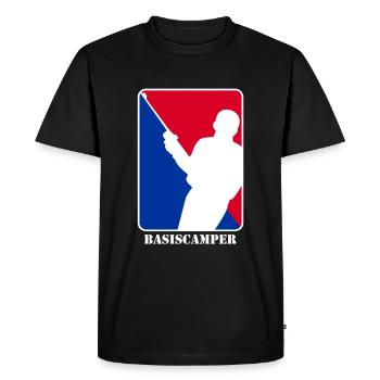 Base du camping-car - T-shirt Premium bio Homme - noir - Devant - Nico (187cm)