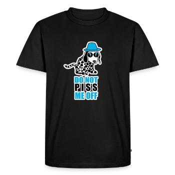 DONT PISS ME OFF - T-shirt Premium bio Homme - noir - Devant - Nico (187cm)