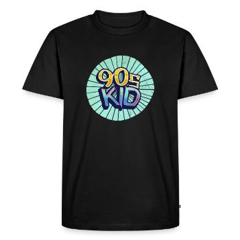 90s kid nineties - Men's Premium Organic T-Shirt - black - Front - Nico (187cm)