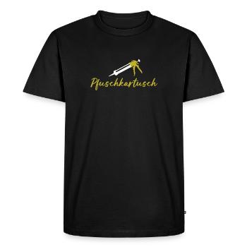 Pfuschkartusch - Männer Premium Bio T-Shirt - Schwarz - Vorne - Nico (187cm)
