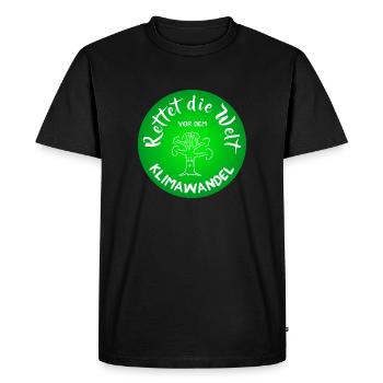 Nature Climat Protection du climat Changement climatique Sauver le monde - T-shirt Premium bio Homme - noir - Devant - Nico (187cm)