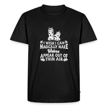 Wolf - Men's Premium Organic T-Shirt - black - Front - Nico (187cm)