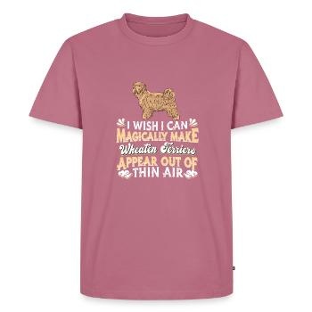 Wheaten Terrier Chien - T-shirt Premium bio Homme - mauve - Devant - Nico (187cm)