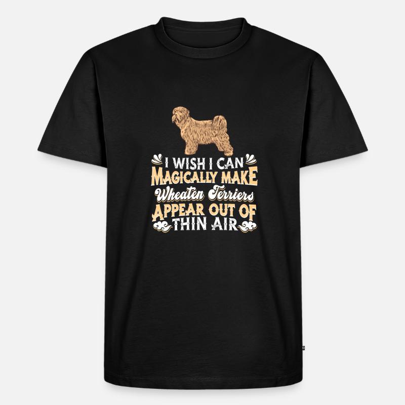 Wheaten Terrier Hund - Männer Premium Bio T-Shirt - Schwarz
