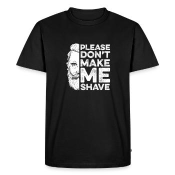 Barbe Complète Barbe Barbe Hipster Homme - T-shirt Premium bio Homme - noir - Devant - Nico (187cm)