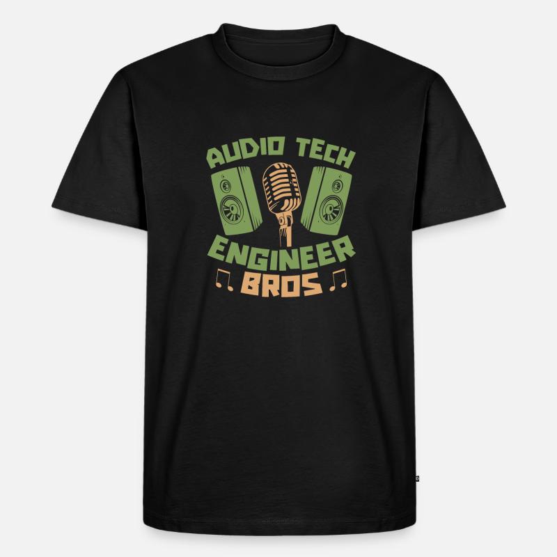 Tontechniker Sound Audio Engineer - Männer Premium Bio T-Shirt - Schwarz