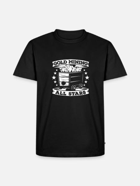 Gold Mining Gold Mine - Men's Premium Organic T-Shirt - black