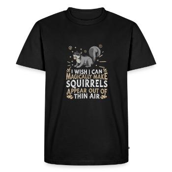 Squirrel - Men's Premium Organic T-Shirt - black - Front - Nico (187cm)
