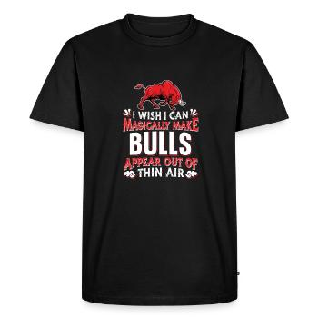 Taureau Taureau - T-shirt Premium bio Homme - noir - Devant - Nico (187cm)