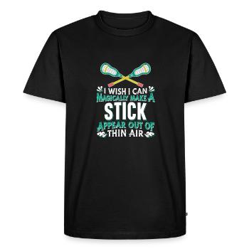Lacrosse - T-shirt Premium bio Homme - noir - Devant - Nico (187cm)