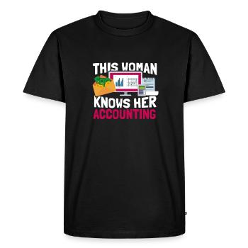 Accounting Accountant Taxes - Men's Premium Organic T-Shirt - black - Front - Nico (187cm)