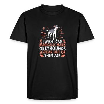 Chien Greyhound - T-shirt Premium bio Homme - noir - Devant - Nico (187cm)