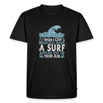 Surf Surfer Surfer - T-shirt Premium bio Homme - noir - Devant - Nico (187cm)
