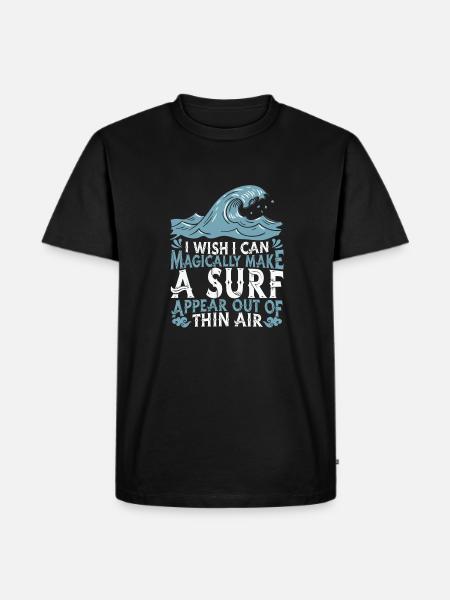 Surf Surfer Surfer - T-shirt Premium bio Homme - noir