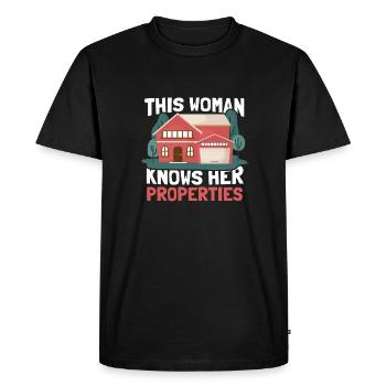 Real Estate Agent House Sale Real Estate Broker - Men's Premium Organic T-Shirt - black - Front - Nico (187cm)