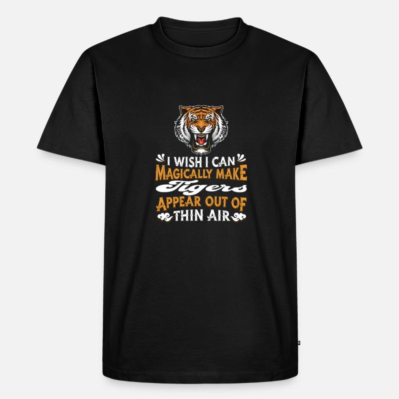 Tiger - Männer Premium Bio T-Shirt - Schwarz