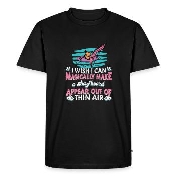 Windsurfing Windsurfen - Men's Premium Organic T-Shirt - black - Front - Nico (187cm)