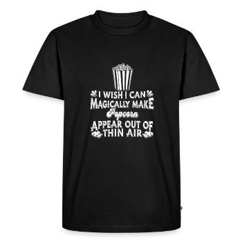 Popcorn - Men's Premium Organic T-Shirt - black - Front - Nico (187cm)