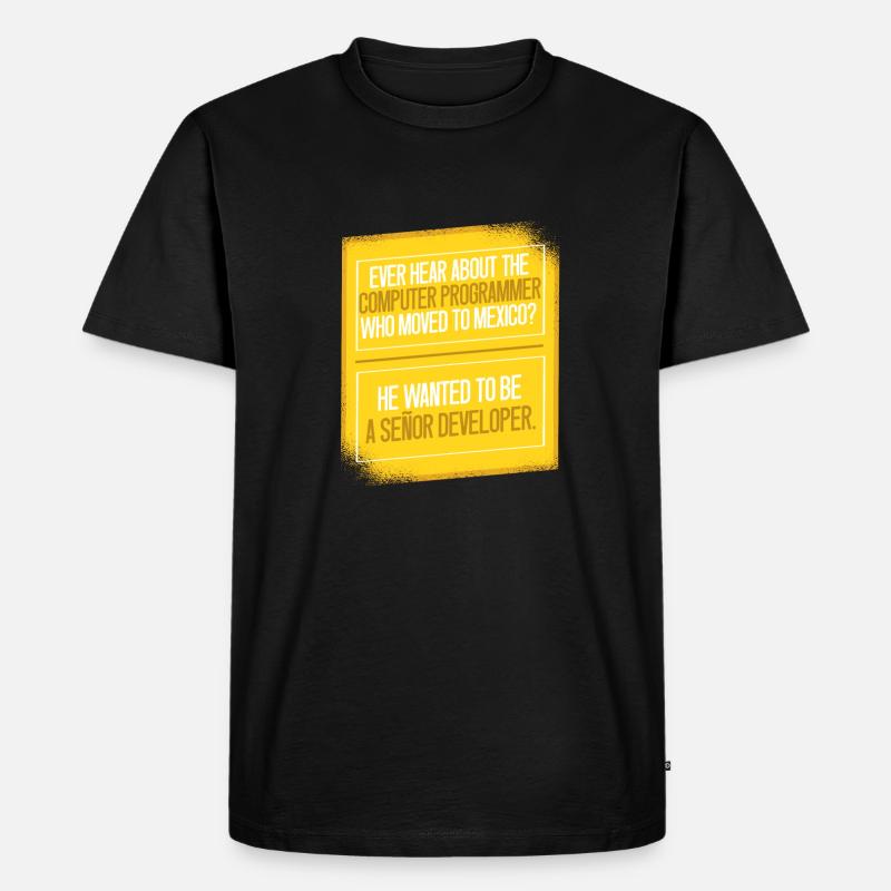 Programmer Coder Software Developer - Men's Premium Organic T-Shirt - black