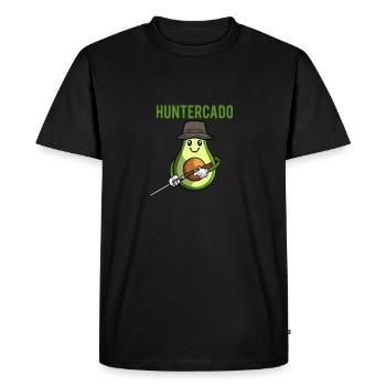 Hunter Hunting Hunting - Men's Premium Organic T-Shirt - black - Front - Nico (187cm)