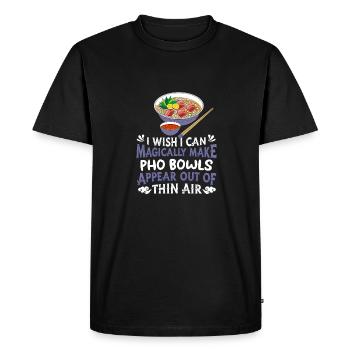 Bol Pho - T-shirt Premium bio Homme - noir - Devant - Nico (187cm)