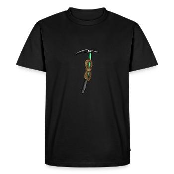 Ice climbing Mountaineering Climbing Mountaineers - Men's Premium Organic T-Shirt - black - Front - Nico (187cm)