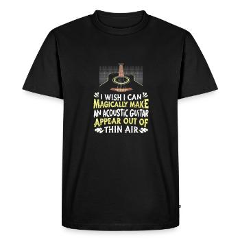 Western Guitare Guitariste Guitare Acoustique - T-shirt Premium bio Homme - noir - Devant - Nico (187cm)