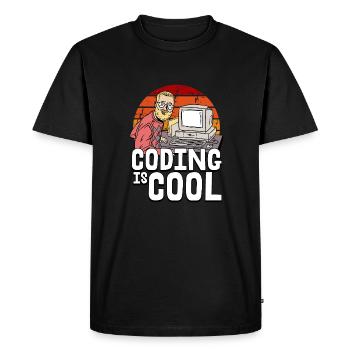 Programmer Coder Software Developer - Men's Premium Organic T-Shirt - black - Front - Nico (187cm)