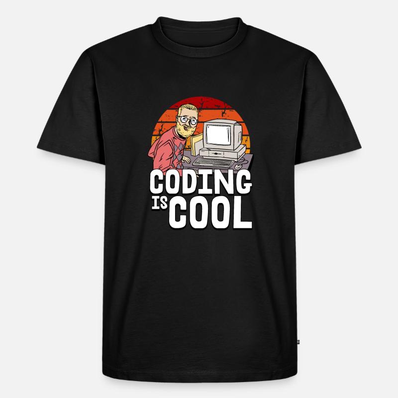 Programmierer Coder Software Entwickler - Männer Premium Bio T-Shirt - Schwarz