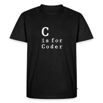 Programmer Coder Software Developer - Men's Premium Organic T-Shirt - black - Front - Nico (187cm)