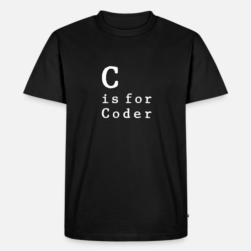Programmer Coder Software Developer - Men's Premium Organic T-Shirt - black