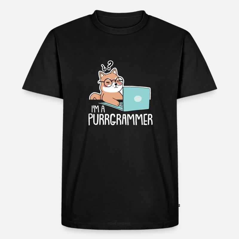 Programmierer Coder Software Entwickler - Männer Premium Bio T-Shirt - Schwarz