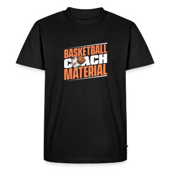Basketballtrainer Entraîneur de basket-ball - T-shirt Premium bio Homme - noir - Devant - Nico (187cm)
