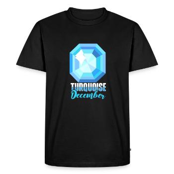 Pierres précieuses - T-shirt Premium bio Homme - noir - Devant - Nico (187cm)
