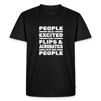 RSG Gymnaste Gymnastique sportive rythmique - T-shirt Premium bio Homme - noir - Devant - Nico (187cm)