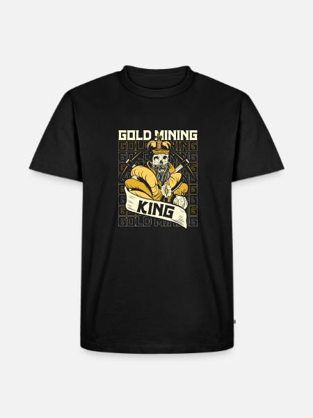 Gold Mining Gold Mine - Men's Premium Organic T-Shirt - black