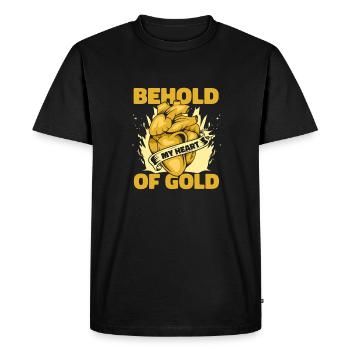 Mines d’or - T-shirt Premium bio Homme - noir - Devant - Nico (187cm)