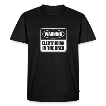 Electrician Electrical Engineer Electronics Technician - Men's Premium Organic T-Shirt - black - Front - Nico (187cm)