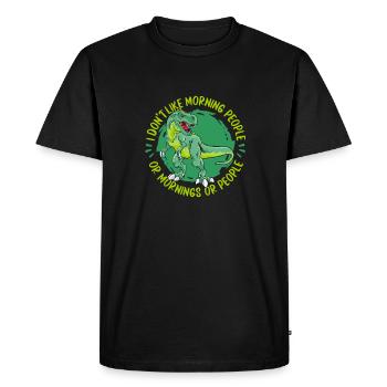 T-Rex Tyrannosaurus Rex - T-shirt Premium bio Homme - noir - Devant - Nico (187cm)