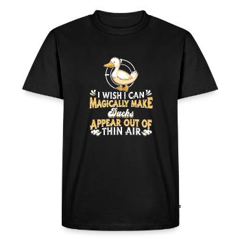 Duck shooting - Men's Premium Organic T-Shirt - black - Front - Nico (187cm)