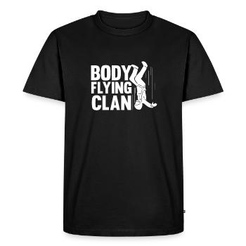 Parachutisme intérieur - T-shirt Premium bio Homme - noir - Devant - Nico (187cm)