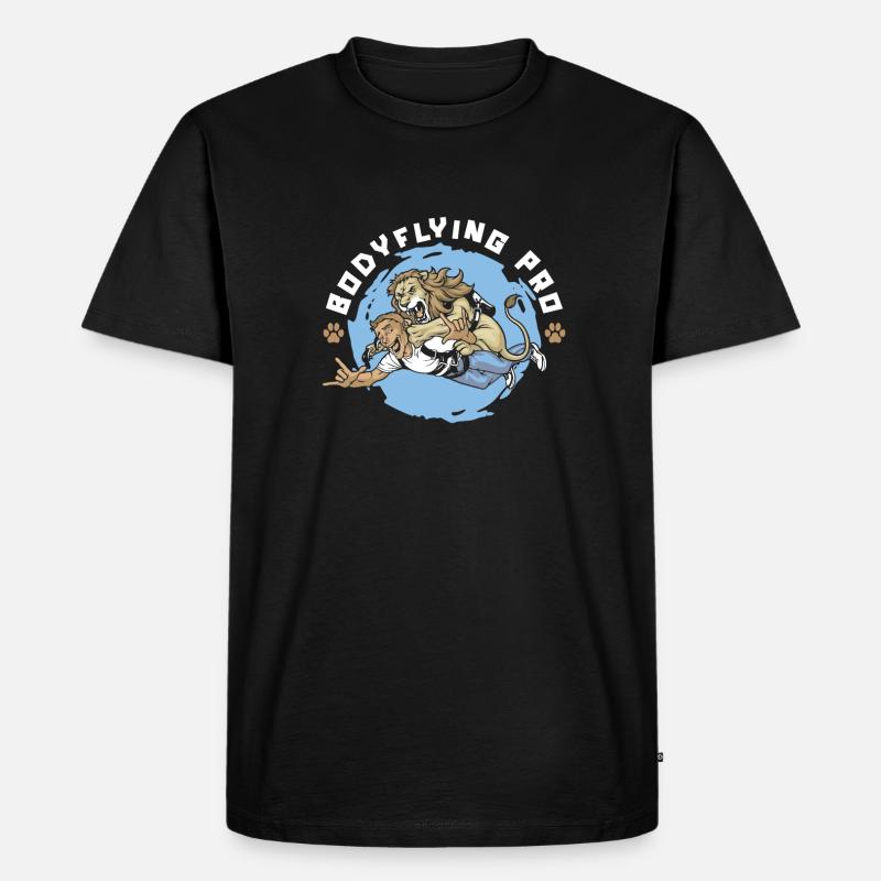 Indoor-Skydiving - Männer Premium Bio T-Shirt - Schwarz